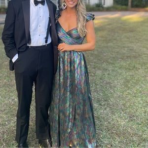 Saylor Imara Metallic Print Dress size 4